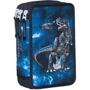 Beckmann trippelt pennal med innhold, Tech Rex