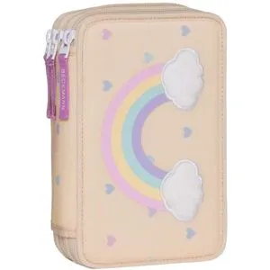 Beckmann trippelt pennal med innholdt, Yellow Heart