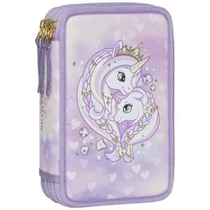 Beckmann trippelt pennal med innhold, Unicorn Princess