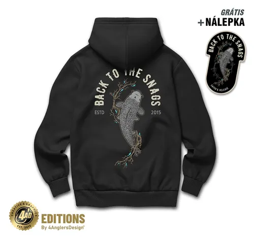 4anglersdesign mikina back to the snags - xxl