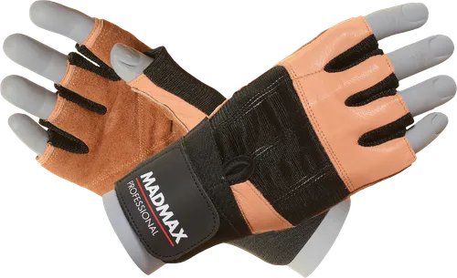 MadMax Fitness Handschuhe Professional Natural Brown / Black MFG-269 1 Paar S (small)