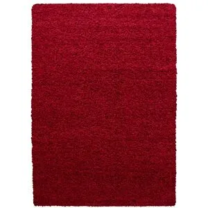 Dream Shaggy Tæppeløber Ensfarvet - Rød - 60x110 (Løber)
