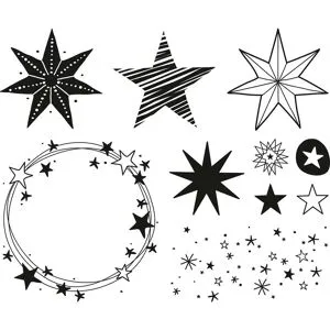 Heyda Stempel-Set - Sterne