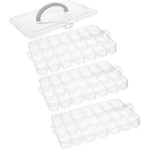 VBS Stapel-Sortierbox mit 3 x 21 Fächern