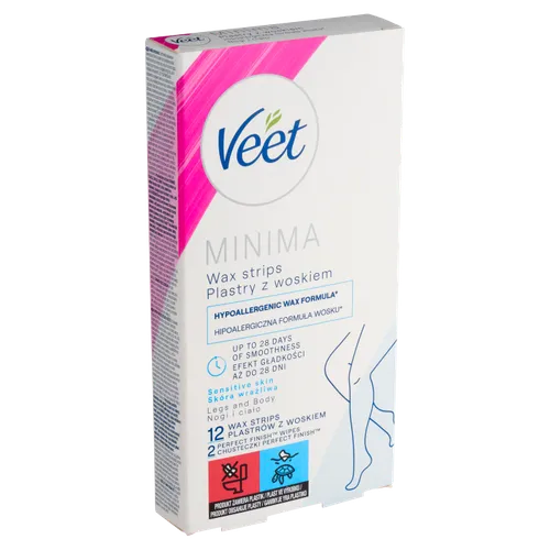 Veet Minima Voskové pásky na nohy a tělo 12 ks