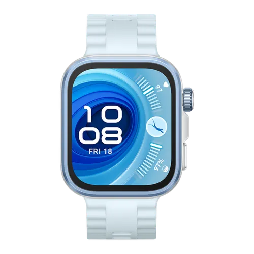 HUAWEI WATCH FIT 4 Pro Silver Body with Blue Fluoroelastomer Strap