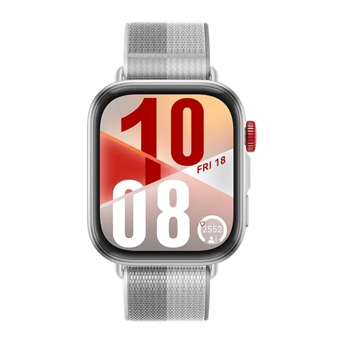 HUAWEI WATCH FIT 4 Silver Body with Silver Woven Strap