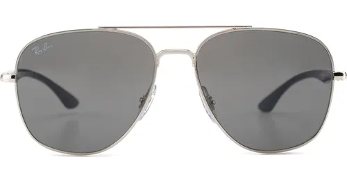 Ray-Ban RB3683 003/B1 56 - quadratisch sonnenbrillen, unisex, silber