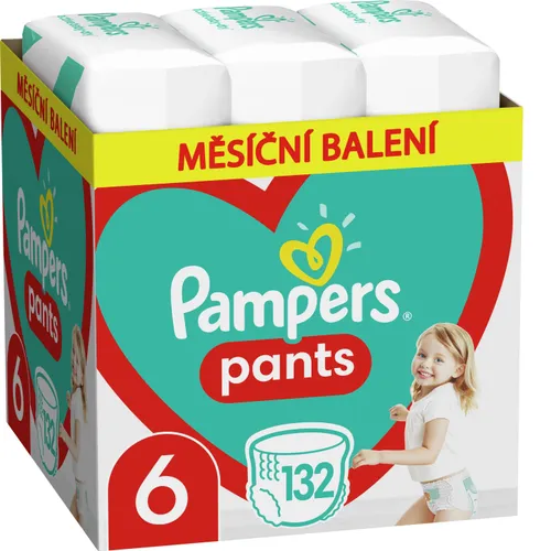 Plenkové Kalhotky Pampers Active Baby Pants, Velikost 6, 132 Plenky, 13kg-19kg