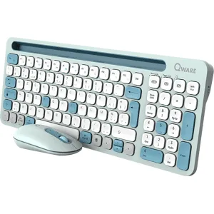 Qware Clavier Sans Fil + Souris Florence Azerty Noir (pcb-398gn)