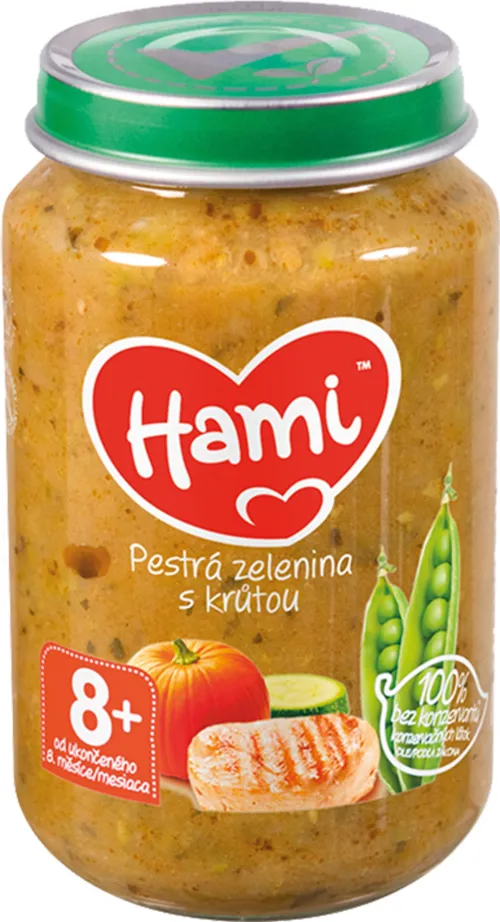 HAMI Mäsozeleninový príkrm Pestrá zelenina s morkou