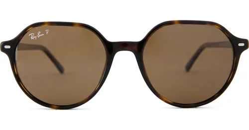 Ray-Ban Thalia RB2195 902/57 - quadratisch sonnenbrillen, unisex, braun, polarisiert