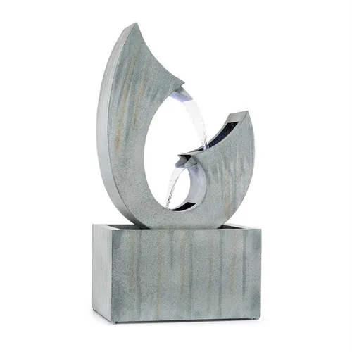 Blumfeldt Trumpet Flow manantial para exterior e interior -  8W LED metal galvanizado