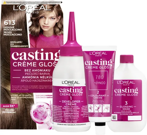 L'Oréal Paris Casting Crème Gloss semipermanentná farba na vlasy 61 ľadové moccaccino