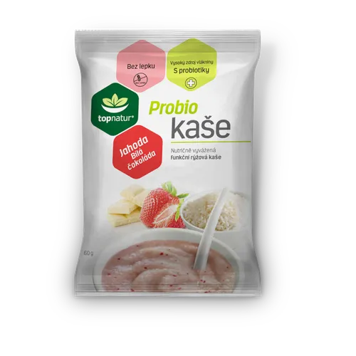 TOPNATUR PROBIO Kaše Jahoda S Bílou Čokoládou  60g