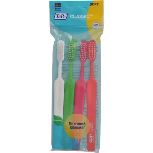 TePe Classic Tannbørste Soft - 4 Stk
