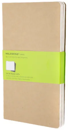 Moleskine Sešity 3 ks karton L ,čisté