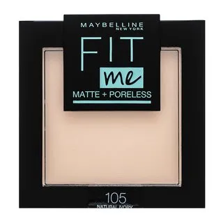 Maybelline Fit Me! Matte + Poreless Powder Polvo con efecto mate 105 Natural Ivory 9 g