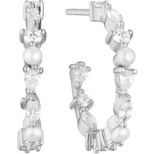 Sif Jakobs Jewellery Armbanduhr - Adria Creolo Medio Earrings - Gr. unisize - in Silber - für Damen