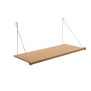 We Do Wood - Loop Shelf, Eiche / Messing