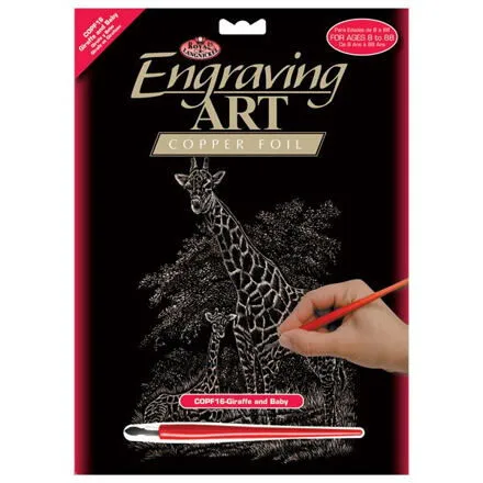 SMT Royal Škrabací obrázok - Žirafa s mláďaťom