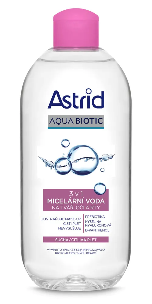 Astrid Micelární voda 3v1 pro suchou a citlivou pleť Soft Skin 400 ml