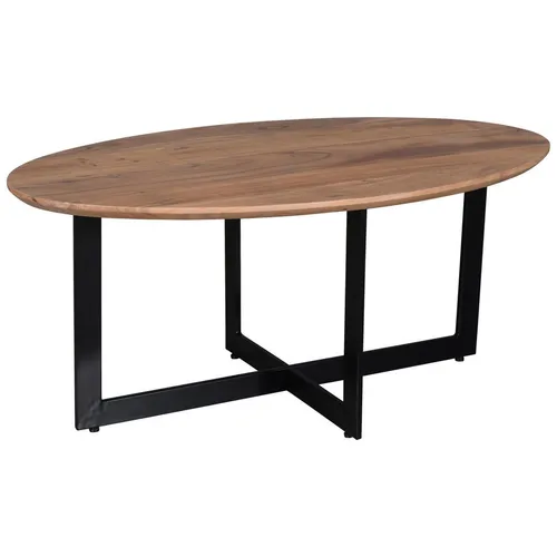 MID.YOU KONFERENČNÍ STOLEK, přírodní barvy, černá, dřevo, kov, 105/45/60 cm