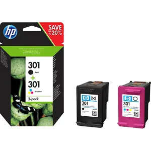 HP 301 Noir - Cyan Magenta Jaune