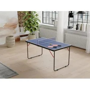 Vente-unique Mini mesa de pingue-pongue com raquetes, bolas e rede C137 x L76 x A67 cm - DENIS