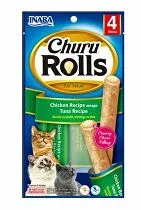 Churu Cat Rolls Chicken wraps&Tuna cream 4x10g 4 + 1 zdarma