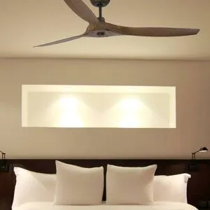 FARO BARCELONA Takfläkt Morea L, DC, 3 blad mörkbrun