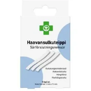 APTEEKKI Haavansulkuteippi 3 mm x 75 mm 5 kpl