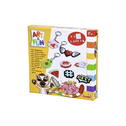 Simba Art&Fun Mini zažehľovacie korálky výroba kľúčenky