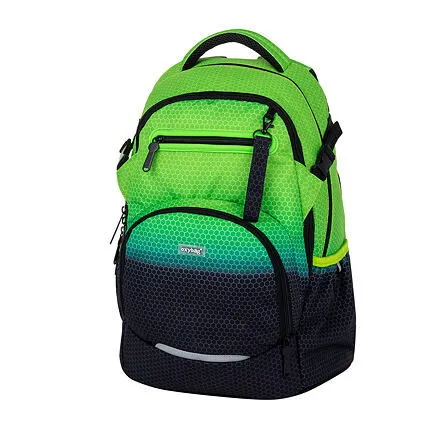 Oxybag Školský batoh OXY Ombre Čierno-zelený