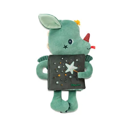 Lilliputiens Textilná knižka so svietiacim obrázkom - dráčik Joe