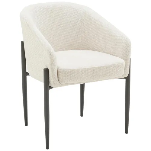 MID.YOU ŽIDLE S PODRUČKAMI, železo, samet, černá, béžová