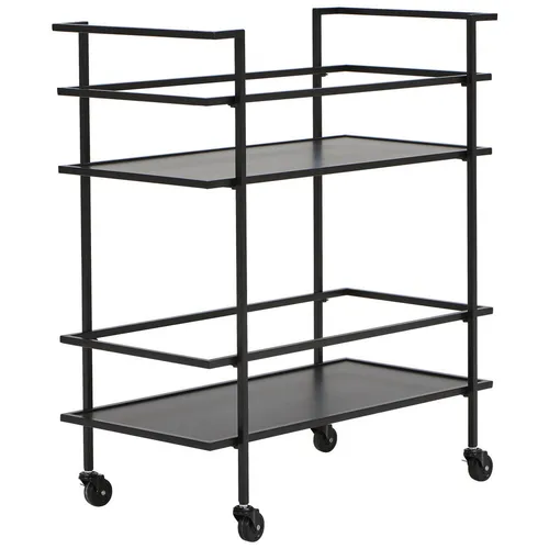 MID.YOU SERVÍROVACÍ VOZÍK, černá, 74/85/38 cm