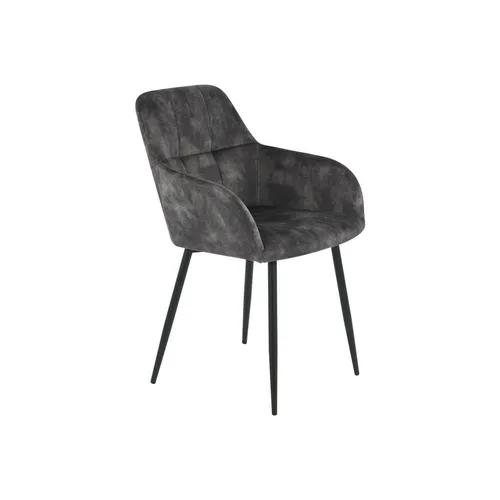 Livetastic ŽIDLE S PODRUČKAMI, ocel, velur, antracitová