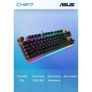 Teclado Mecânico Asus ROG Strix Scope TKL Switches ROG NX Red PT