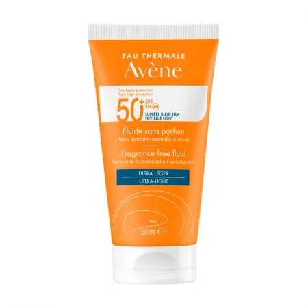 Avene Fluid cu SPF50+ Triasorb, fara parfum, 50 ml