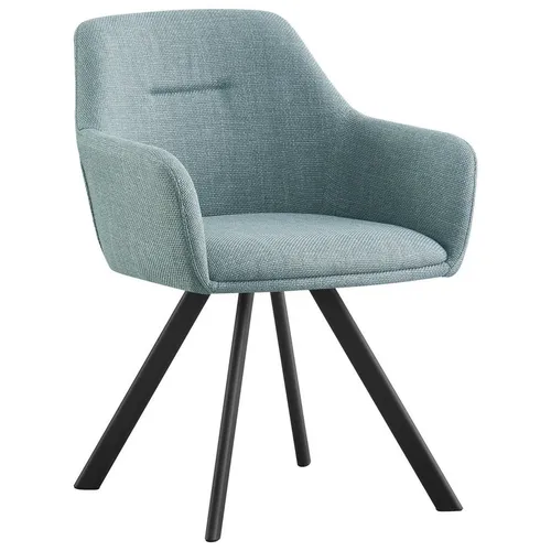 Hom`in ŽIDLE S PODRUČKAMI, železo, tkaná látka, černá, jadeitově zelená