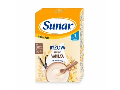 Sunar Mléčná rýžová kaše příchuť Vanilka 210 g
