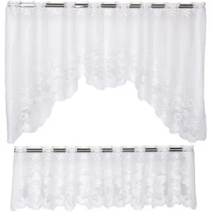 viva domo M-Bogen-Gardine „Blütentraum“, 2-teilig