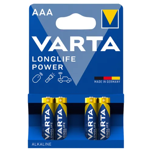 VARTA Longlife Power AAA alkalické baterie 4 ks