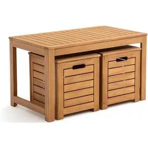 LA REDOUTE INTERIEURS Banc et coffres de jardin en acacia, Garden