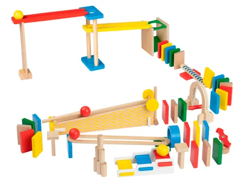 Playtive Dřevěná kuličková dráha (domino)