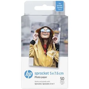 HP Sprocket / Spocket 2-in-1 Fotopapir 5 x 7,6 cm - 50 Pack