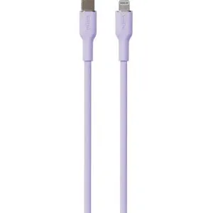 PURO Soft USB-C til Lightning Kabel 1.5m - Lilla