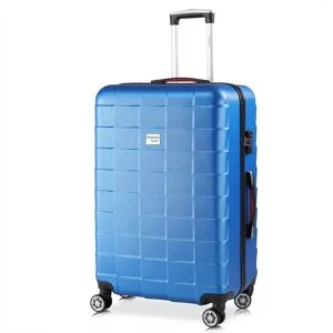 monzana® Hartschalenkoffer XL Rollen 360º Reisekoffer 105L Blau ABS