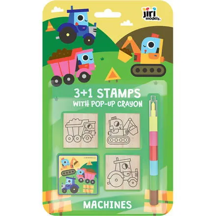 Jiri Models Pečiatky 3+1 s voskovkou Stroje
